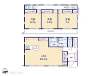 間取図/区画図:図面と異なる場合は現況を優先