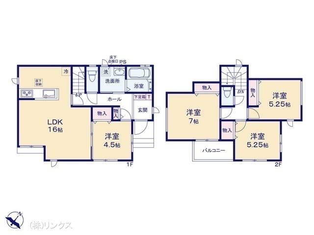 間取図/区画図:図面と異なる場合は現況を優先