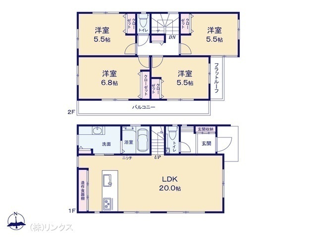 間取図/区画図:図面と異なる場合は現況を優先