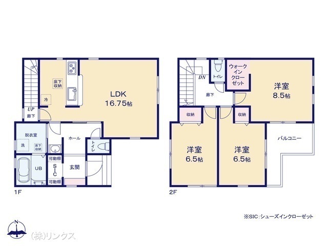 間取図/区画図:図面と異なる場合は現況を優先