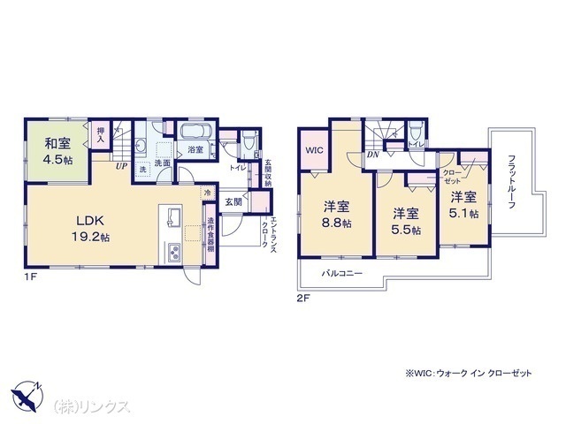 間取図/区画図:図面と異なる場合は現況を優先