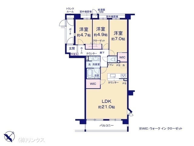 間取図/区画図:図面と異なる場合は現況を優先