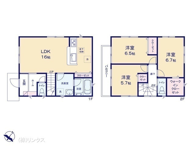 間取図/区画図:図面と異なる場合は現況を優先