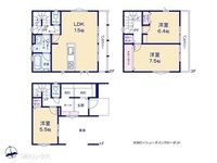 間取図/区画図:図面と異なる場合は現況を優先