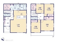 間取図/区画図:図面と異なる場合は現況を優先