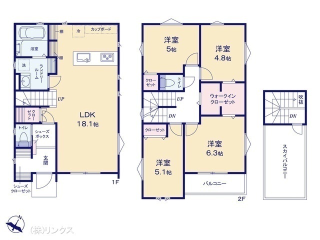 間取図/区画図:図面と異なる場合は現況を優先