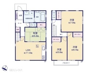 間取図/区画図:図面と異なる場合は現況を優先