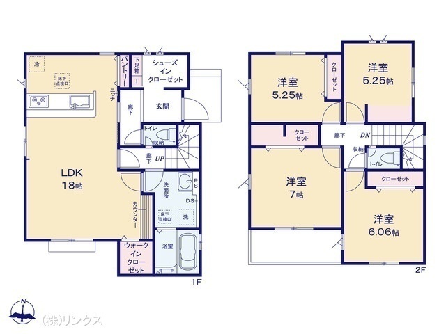 間取図/区画図:図面と異なる場合は現況を優先